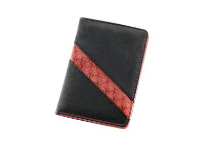 China Black Travel Passport Holder personalized Cross Pattern PU leather for sale