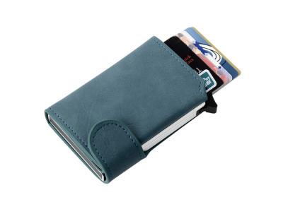 China PU Leather Money Clip Wallet And Credit Card Holder Rfid Blocking Customized for sale