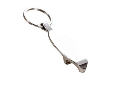 China Metal Style Beer Opener Keychain Versatile Durable Drop Shape With Keyring for sale