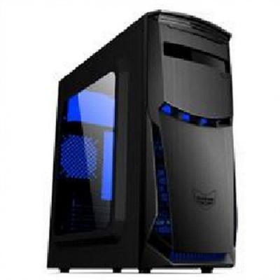 China SPCC RGB Black Led PC Case Chassis for ATX Motherboard for sale