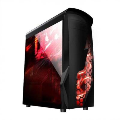 China Artshow Airflow ATX Mid-Tower with Hollow & Transparent Front Panel, Full Acrylic Left Side Panel for sale