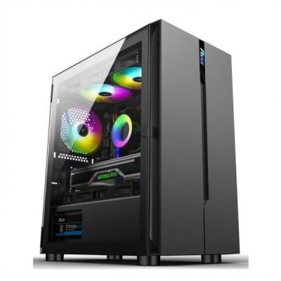 China Artshow Computer Case - Openable left panel Power Supply Bottom Mount Installable RGB Fans Simple and Generous panel for sale