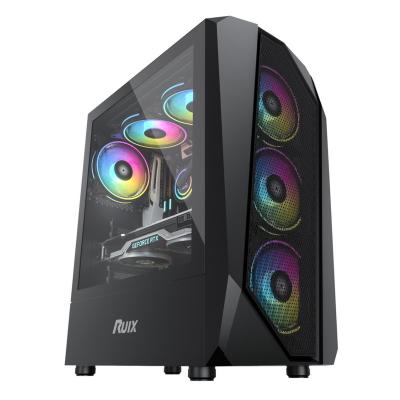 중국 ARGB PC 컴퓨터 캐비넷 RGB 극소 ATX 탑 OEM 판매용