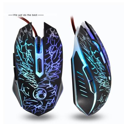 China Wired RGB Crack Backlit Gaming Mouse USB Illuminated for PS4 for sale