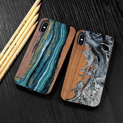 China Shockproof Bamboo Biodegradable Phone Covers Phone Case For IPhone for sale