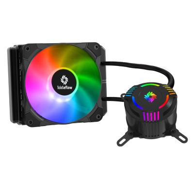 China 120mm RGB CPU Computer Case Coolers Radiator Leakproof High Flow Pump For AMD/Intel CPU for sale