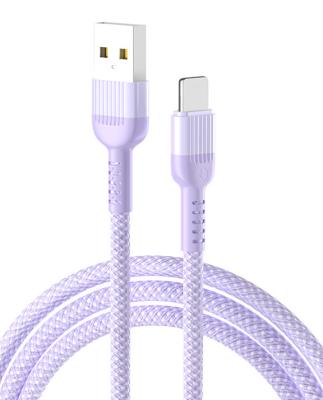 China ODM 3 in 1 Nylon Braided Fast USB Data Cable 5V2.4A for sale