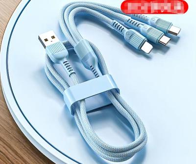 Chine 480Mbps a tressé le câble de données rapide d'USB pour le remplissage de téléphone portable à vendre