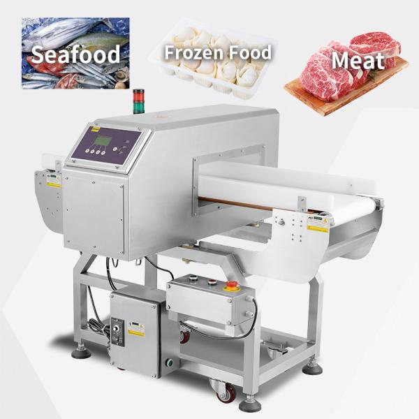 Food Grade Conveyor Metal Detector Equipment With Sound And Light Alarm