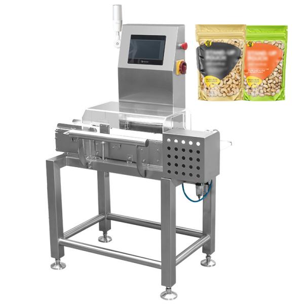 Food Industry Automatic Check Weigher 304 Stainless Steel Structure Material Weighing