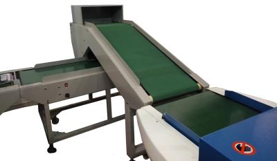 China 2 Head Belt Conveyor Flip Needle Detector Double Probe Metal Detection for sale