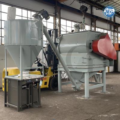 China Energy Saving Dry Mix Powder Mortar Mixing Plant With Twin Double Shaft Paddle Mixer for sale