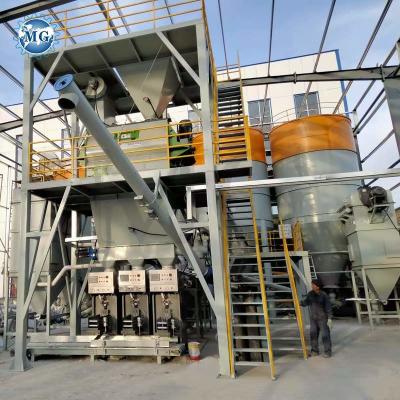 China 380V Dry Powder Mortar Production Machine With 10-15t/H And Twin-Shaft Paddle Mixer for sale