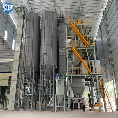 China Automatic Premix Dry Mortar Mixing Production Line Ceramic Tile Grout Binder Machine for sale