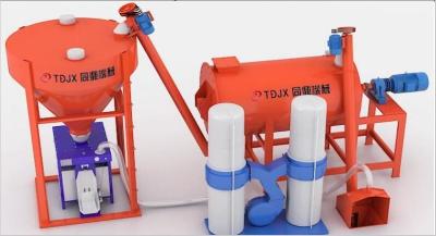 China Operación fácil de mezcla de la planta del mortero de la mezcla seca del acero de carbono del equipo del pequeño mortero en venta