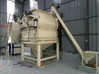 China 4 - 5T/H Semi Automatic Dry Mix Mortar Production Line Twin Shaft Paddle Mixer for sale