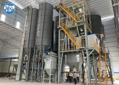 China Automatic Dry Mortar Production Line For Tile Adhesive Wall Putty Plaster Powder Mixing for sale
