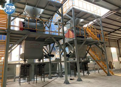 China Twin Shaft Dry Mortar Tile Adhesive Production Line 30T/H for sale