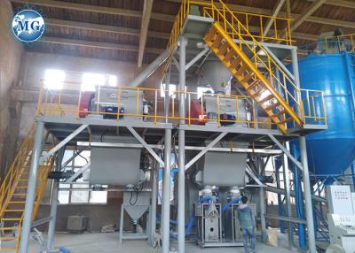 China A telha seca automática completa da máquina do misturador do pó do almofariz do T/H 10-20 reboca a fatura da planta à venda