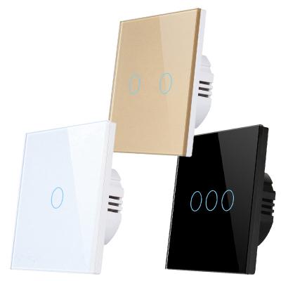 China 230V Smart Light On Off Wifi RoHS 2.4GHz 3 Gang Wifi Light Switch for sale
