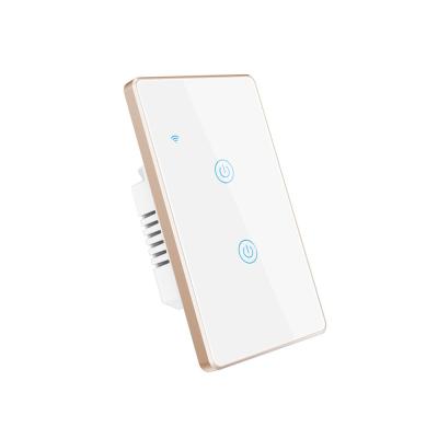 China 600W Neutral WiFi RF Smart Switch 2.4G Smart Wall Touch On Off 2 Gang for sale