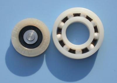 China POM / PA66 High Precision Plastic Plain Bearings With Glass Stainless Balls for sale