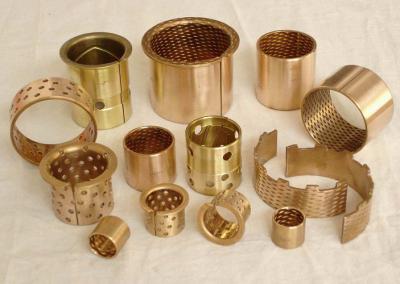 China Oil Apertures Wrapped Bronze Plain Bush Bearing For Engineering Machines for sale