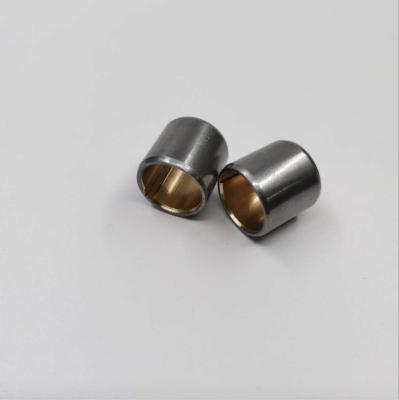 China Leadfree Thin Walled Metric Sizes Bi Metal Bearings With Grooves for sale