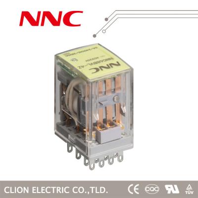China general purpose relay NNCC68BZ, 4pole with led with test button socket type relay MY4NJ for sale