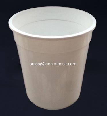 China 28oz Plastic Frosted Yogurt Bucket for sale
