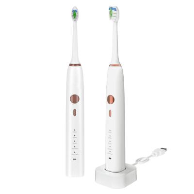 China White Adult IPX8 Waterproof Sonic Electric Toothbrush H6 Plus with 15 working modes for sale