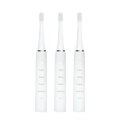 China 2 Brush Heads Ipx7 Toothbrush , Fast Charging Sonic White Toothbrush for sale