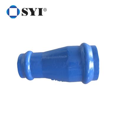 China ISO2531 Fusion Bonded Epoxy Coating Ductile Cast Iron DCI Pipe Fitting For UPVC Pipe for sale