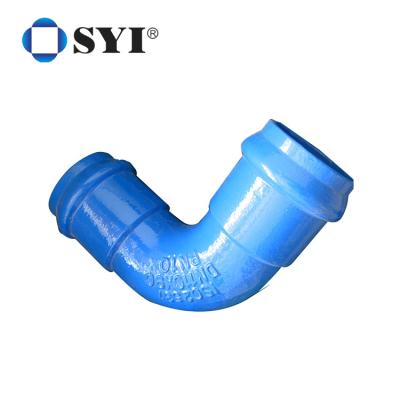 China SYI Blue AWWA C110 Ductile Iron Pipe Fitting Pn16 For PVC Pipe for sale