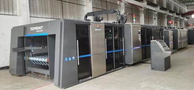 China Automatischer Flexo-Drucker Slotter Machine, Ordner Gluer-Strapper-Inline-Maschine zu verkaufen