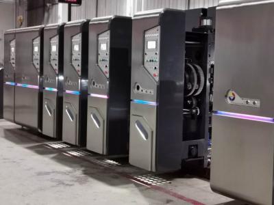 China Corrugated Carton Box Flexo Printer Slotter Machine With Feeding Creasing for sale