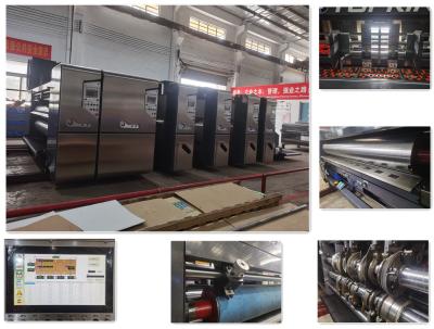 China Durable Corrugated Cardboard Box Making Machine Servo Control Register Te koop