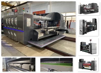 China Full Computerized Flexo Printing Slotting Machine High Speed Vacuum Transfer Top for sale