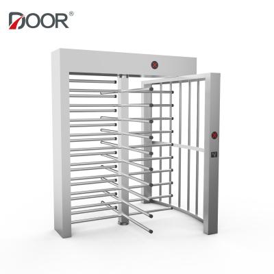China 304 Stainless Steel Full Height Turnstile Pedestrian Revolving Gate Access Control System for sale