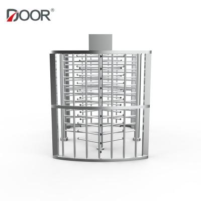 China 304 Stainless Steel Full Height Turnstile Revolving Gate Safety Intelligent Door Anti Tail Gate for sale