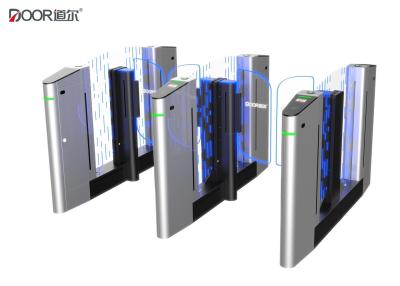 China Well design speed gate turnstile 6628 with 8 groups infrared sensor and  electroplating on stainless steel for sale