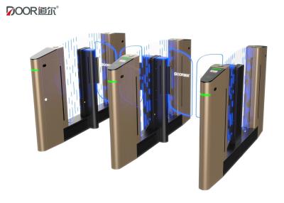 China Multiple color option speed gate with servo motor sine wave control technology for sale