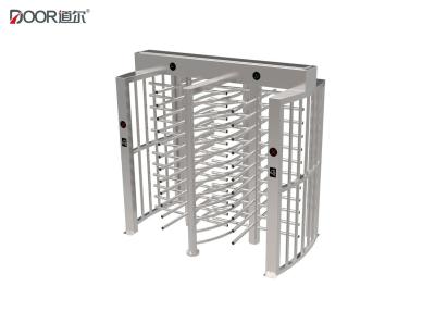 China Sus304 Brushed Stainless Steel Full Height Turnstile Security Door With Rfid Card for sale