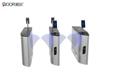 China Waist Height Retractable Electronic Turnstile Gates Top Cover 2.0mm 550mm for sale