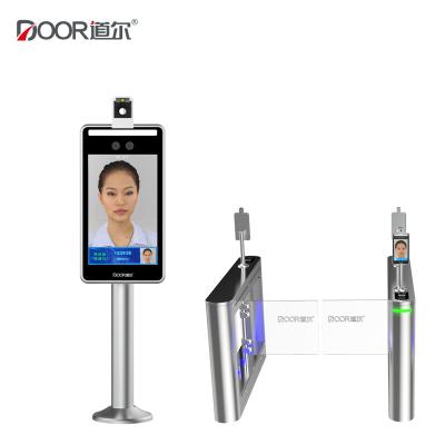 China Dispositivos terminales del reconocimiento de cara de la medida de la temperatura del acceso de la puerta en venta