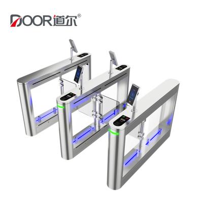 China Acrylic Wings Swing Gate Facial Recognition Turnstile IP24 for sale