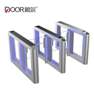 China RFID Card Biometric Access Control Retractable Swing Gate Turnstile For Gym Center for sale