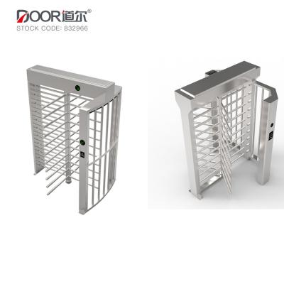 China Face Recognition Automatic Access Control Full Height Turnstile for sale