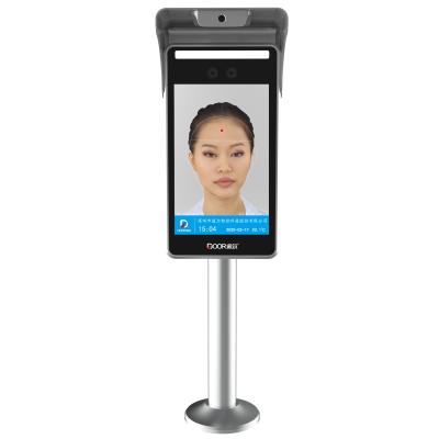 China 8 Inch Slim AI Face Recognition Terminal With Fever Detection for sale
