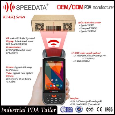 China Dual Sim Card Android Handheld Smart Card Reader PDA LF Rfid Mobile Reader 125Khz for sale